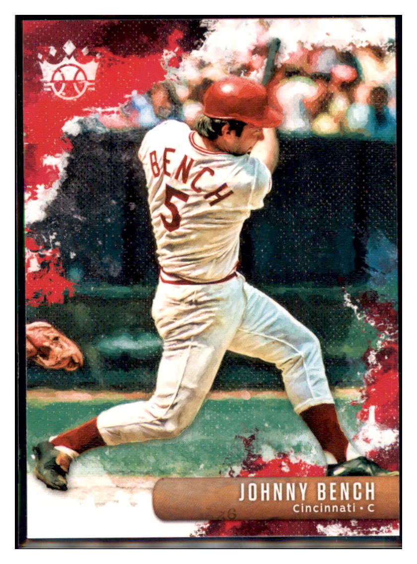 2019 Panini Diamond Kings Johnny
  Bench  Cincinnati Reds #48 Baseball
  card   M32P2_1a simple Xclusive Collectibles   