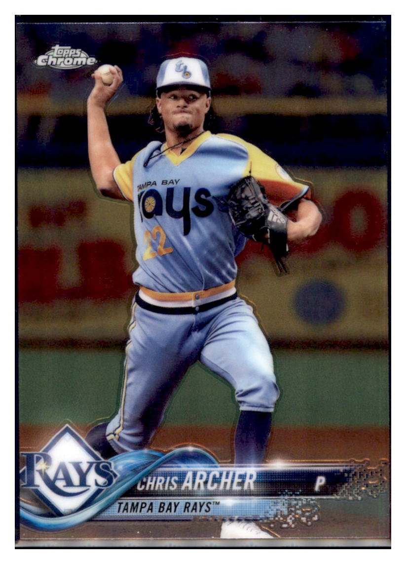 2018 Topps Chrome Chris Archer  Tampa Bay Rays #102 Baseball card   M32P2 simple Xclusive Collectibles