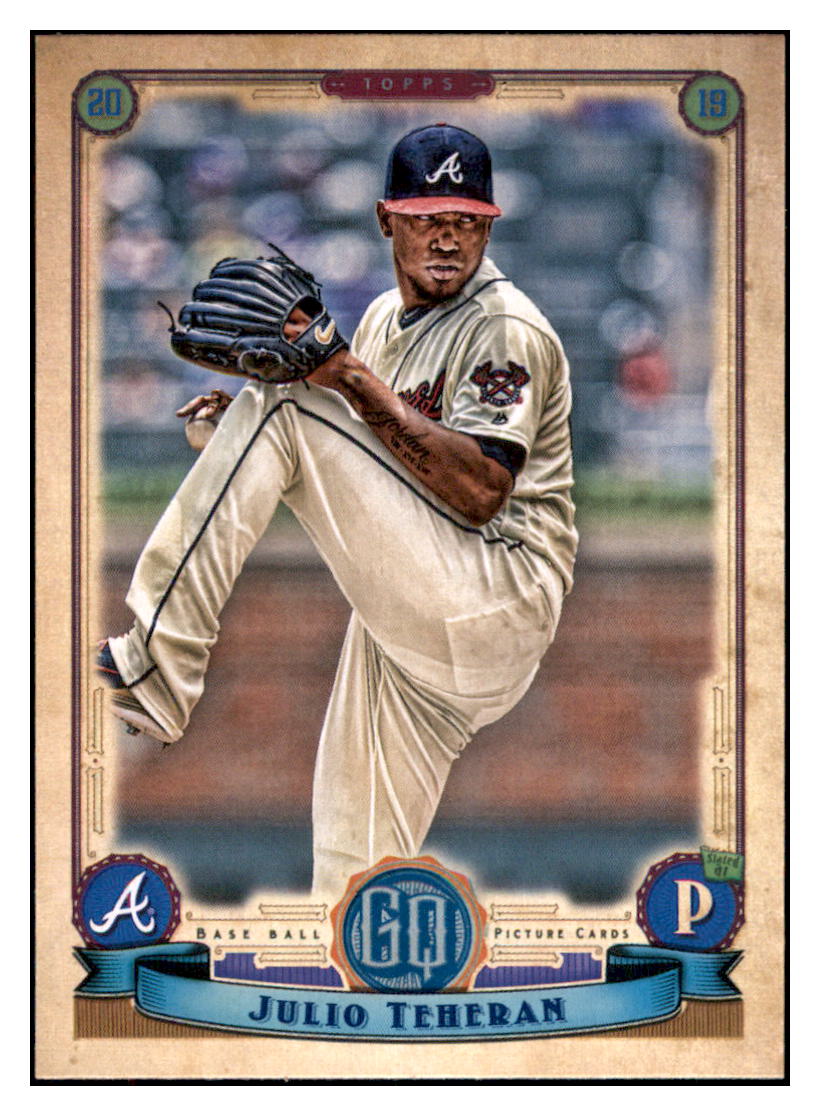 2019 Topps Gypsy Queen Julio Teheran  Atlanta Braves #8 Baseball card   M32P2 simple Xclusive Collectibles