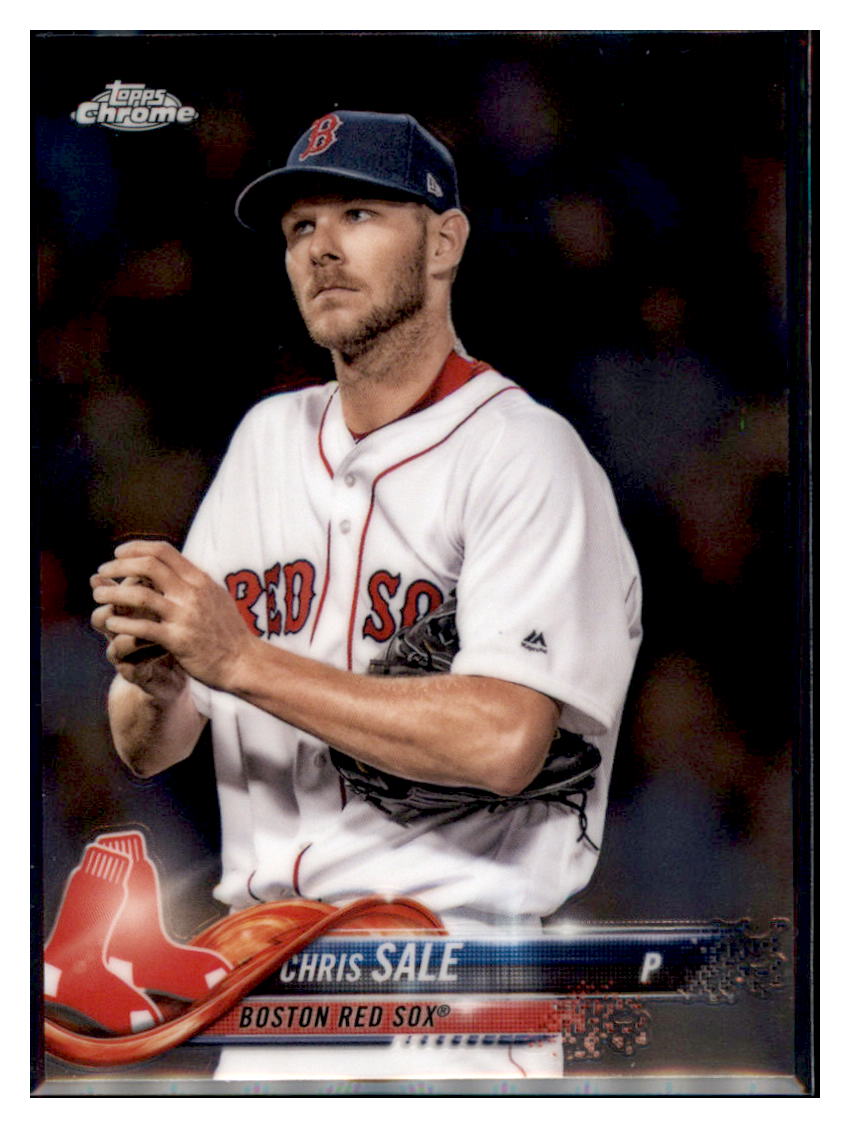 2018 Topps Chrome Chris Sale  Boston Red Sox #69 Baseball card   M32P3 simple Xclusive Collectibles
