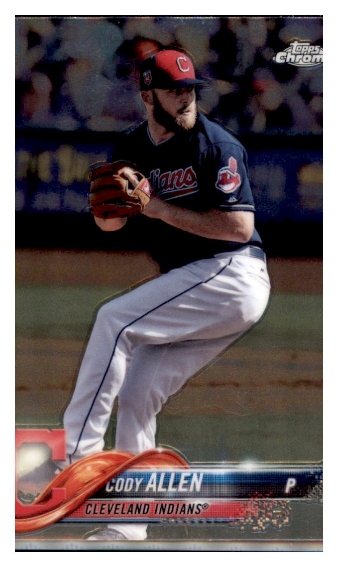 2018 Topps Chrome Cody Allen Cleveland Indians #161 Baseball card M32P3 simple Xclusive Collectibles