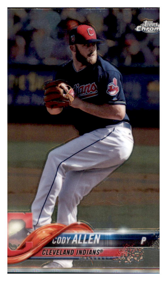 2018 Topps Chrome Cody Allen  Cleveland Indians #161 Baseball card   M32P3 simple Xclusive Collectibles   