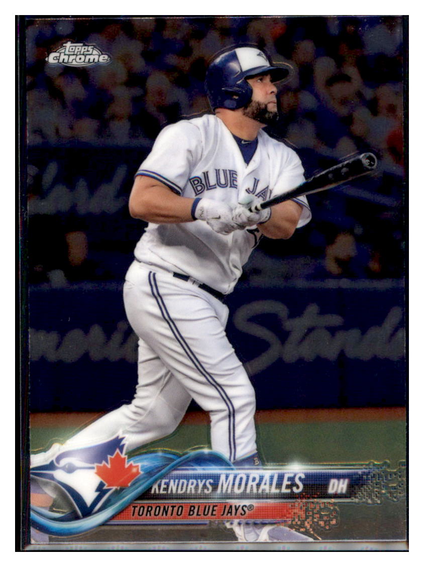 2018 Topps Chrome Kendrys Morales  Toronto Blue Jays #85 Baseball card   M32P3 simple Xclusive Collectibles   