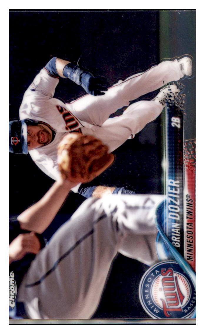 2018 Topps Chrome Brian Dozier  Minnesota Twins #140 Baseball card   M32P3 simple Xclusive Collectibles