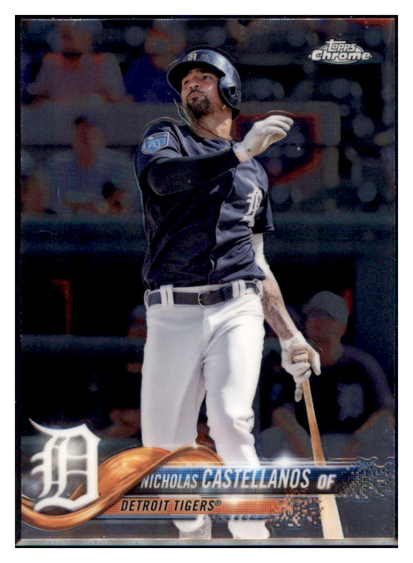 2018 Topps Chrome Nicholas
  Castellanos  Detroit Tigers #104
  Baseball card   M32P3 simple Xclusive Collectibles   