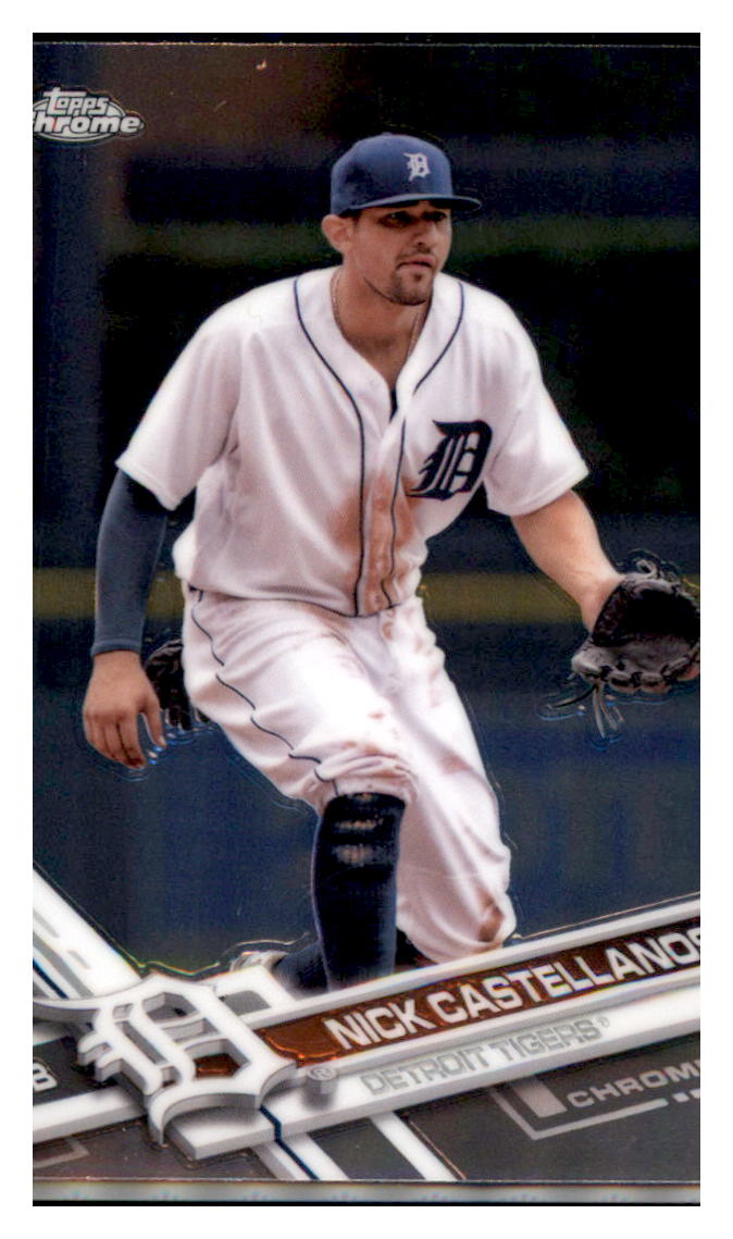 2017 Topps Chrome Nick Castellanos Detroit Tigers #68 Baseball card M32P3 simple Xclusive Collectibles
