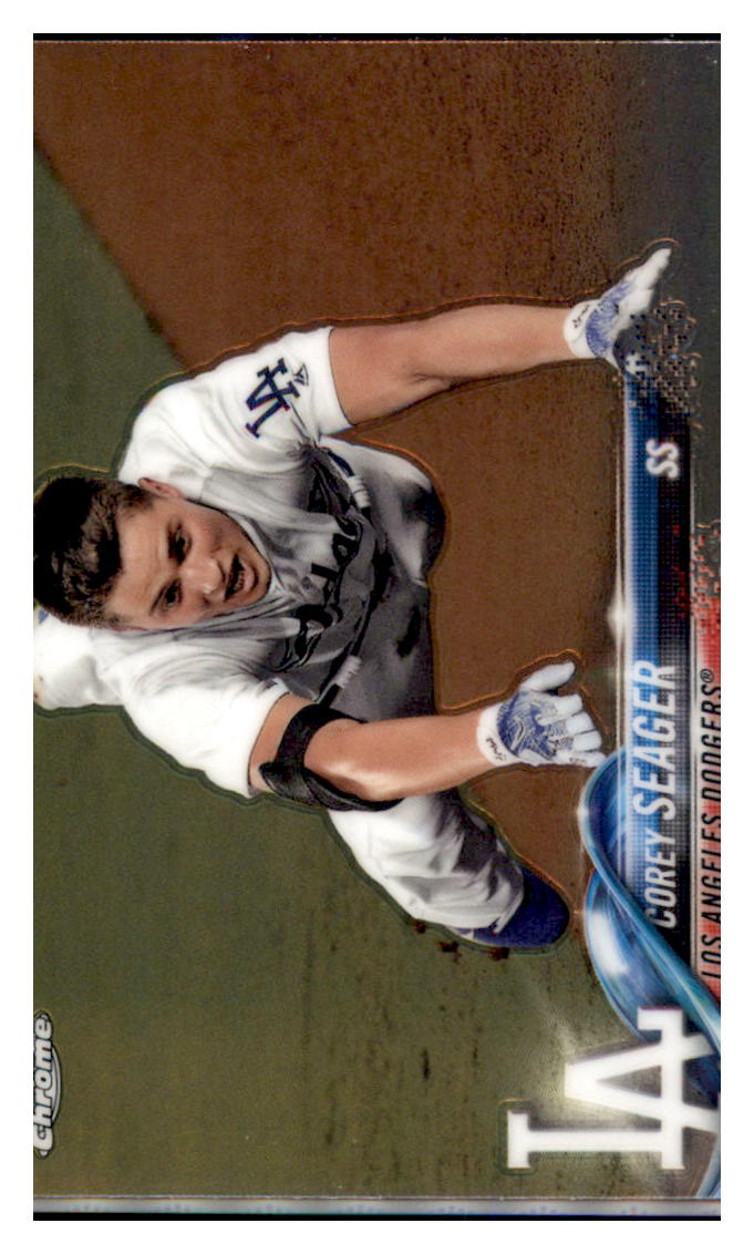 2018 Topps Chrome Corey Seager  Los Angeles Dodgers #192 Baseball card   M32P3 simple Xclusive Collectibles   