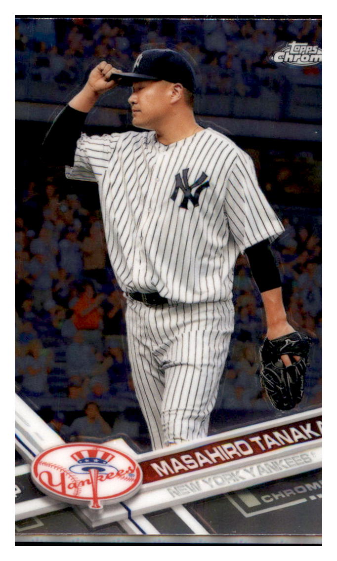 2017 Topps Chrome Masahiro Tanaka New York Yankees #157 Baseball card M32P3 simple Xclusive Collectibles
