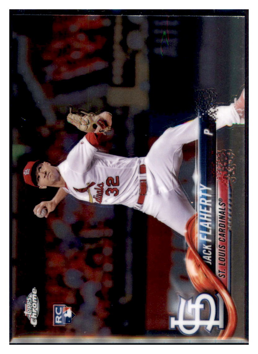 2018 Topps Chrome Jack Flaherty St. Louis Cardinals #4 Baseball card M32P3 simple Xclusive Collectibles