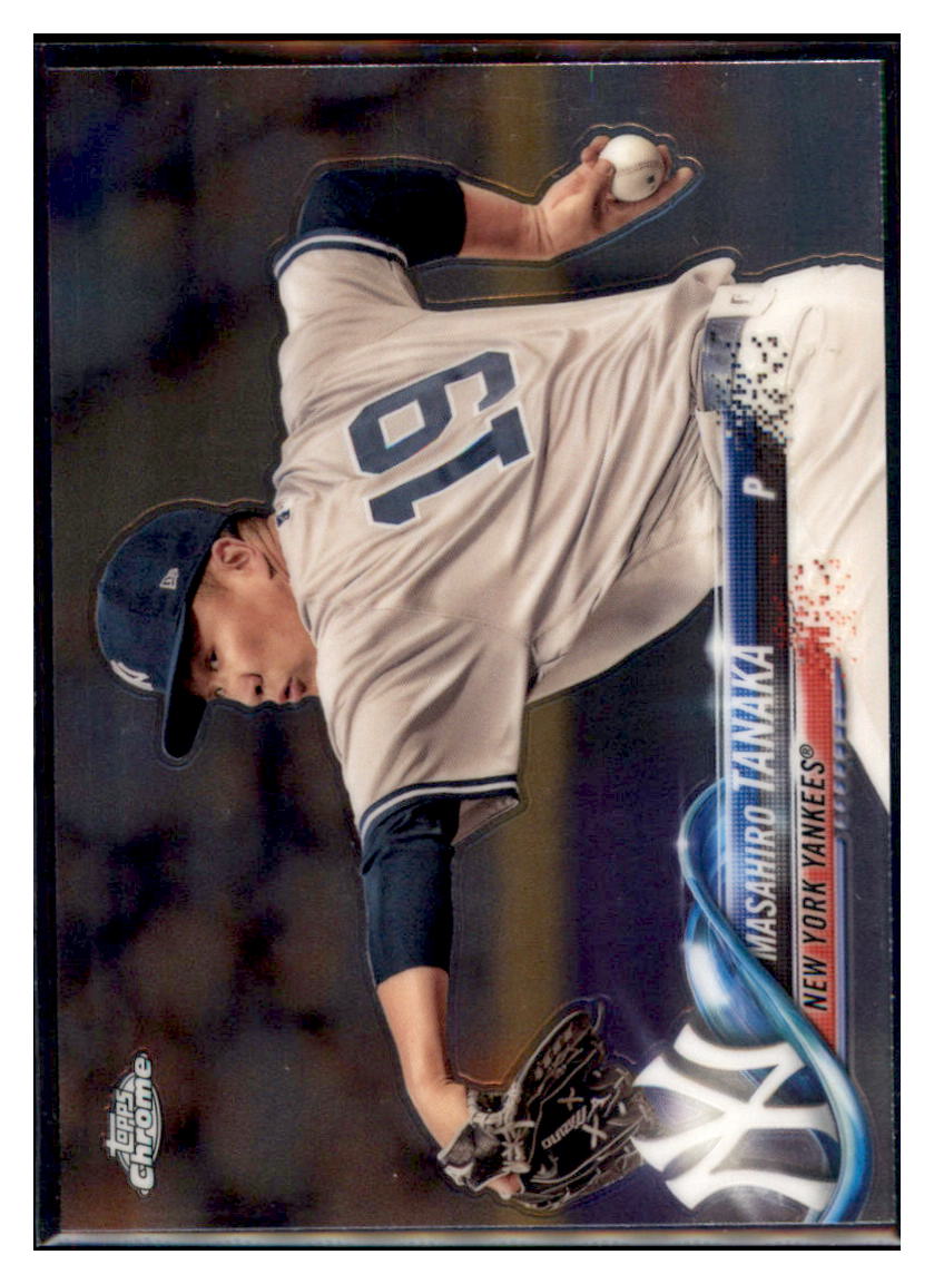 2018 Topps Chrome Masahiro Tanaka New York Yankees #10 Baseball card M32P3 simple Xclusive Collectibles