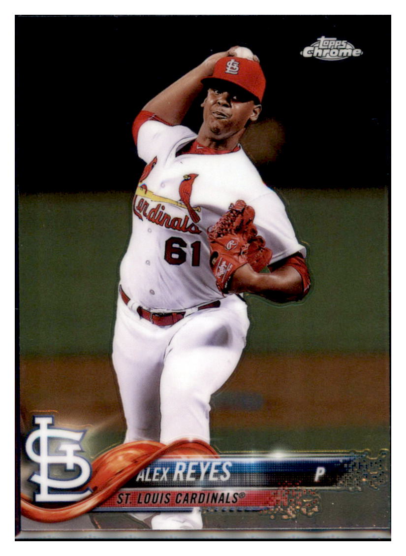 2018 Topps Chrome Alex Reyes St. Louis Cardinals #5 Baseball card M32P3 simple Xclusive Collectibles
