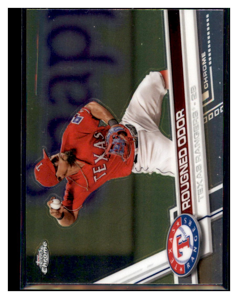 2017 Topps Chrome Rougned Odor Texas Rangers #151 Baseball card M32P3 simple Xclusive Collectibles
