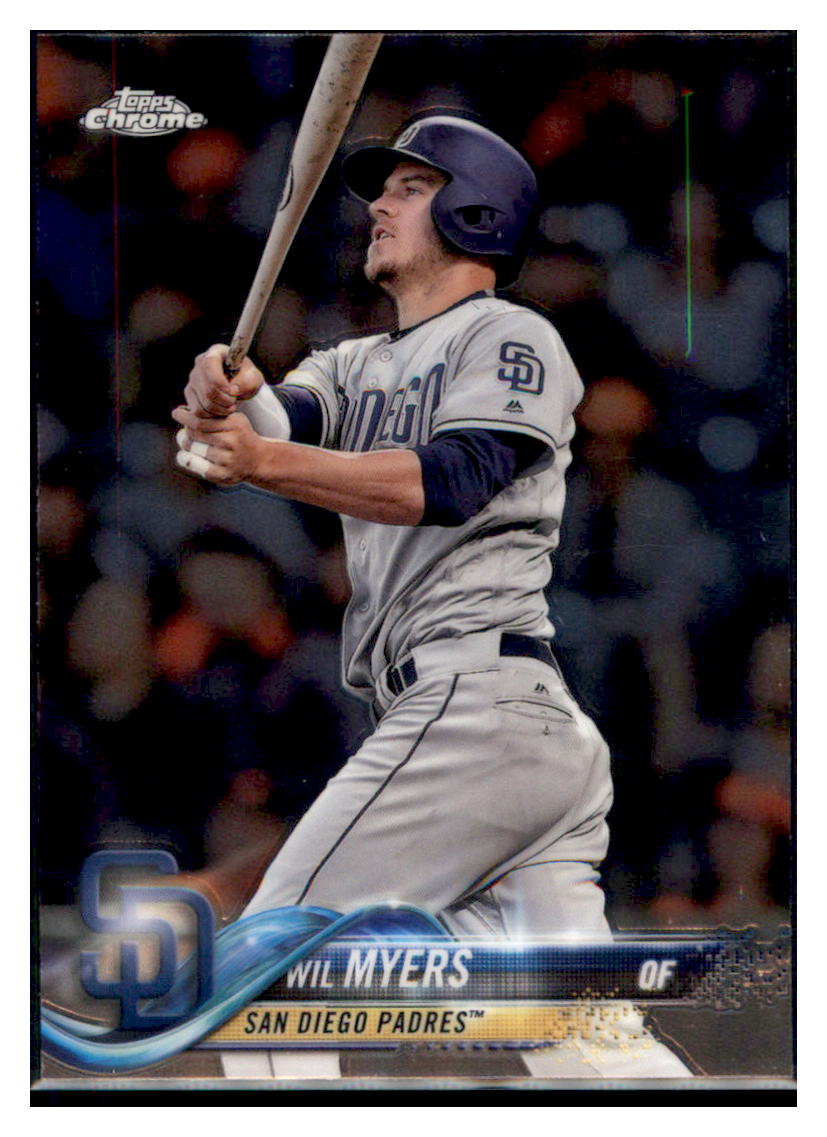 2018 Topps Chrome Wil Myers San Diego Padres #18 Baseball card M32P3 simple Xclusive Collectibles