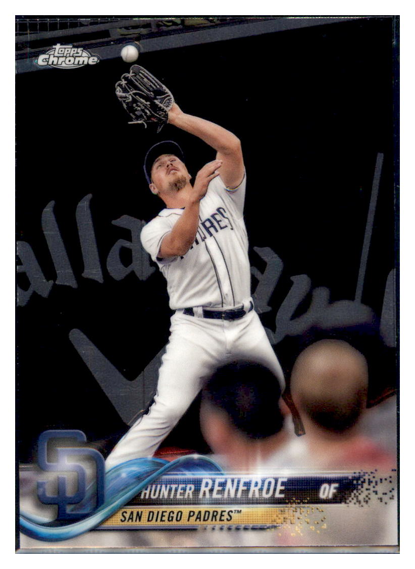 2018 Topps Chrome Hunter Renfroe  San Diego Padres #184 Baseball card   M32P3 simple Xclusive Collectibles   