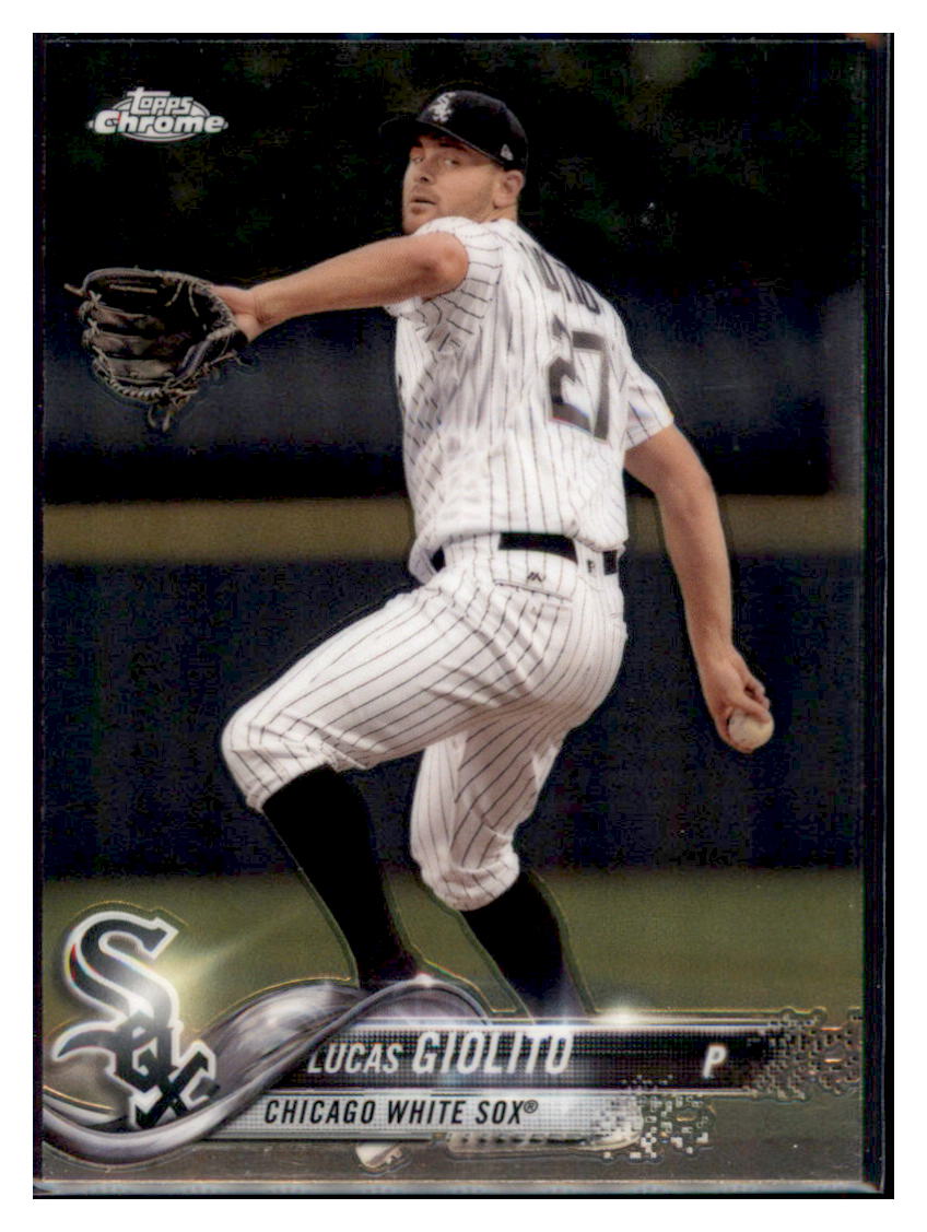 2018 Topps Chrome Lucas Giolito Chicago White Sox #63 Baseball card M32P3 simple Xclusive Collectibles