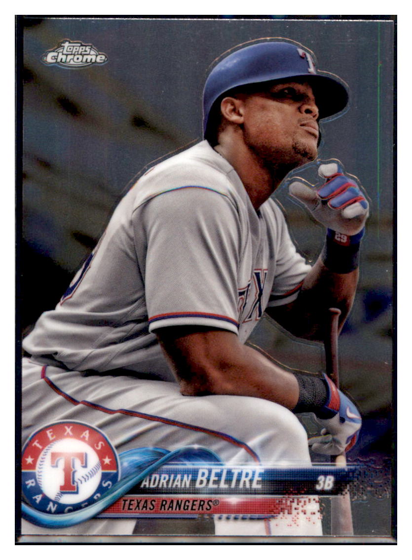 2018 Topps Chrome Adrian Beltre Texas Rangers #131 Baseball card M32P3 simple Xclusive Collectibles