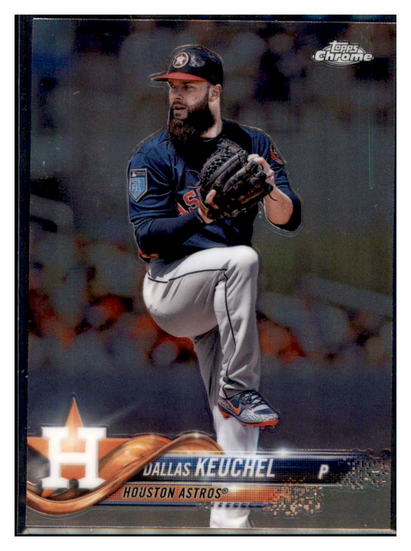2018 Topps Chrome Dallas Keuchel Houston Astros #166 Baseball card M32P3_1a simple Xclusive Collectibles