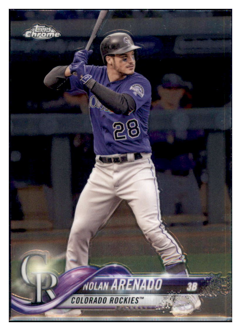 2018 Topps Chrome Nolan Arenado Colorado Rockies #163 Baseball card M32P3 simple Xclusive Collectibles