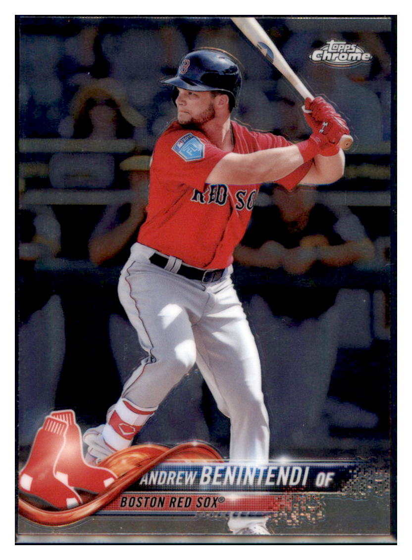 2018 Topps Chrome Andrew Benintendi Boston Red Sox #151 Baseball card M32P3 simple Xclusive Collectibles