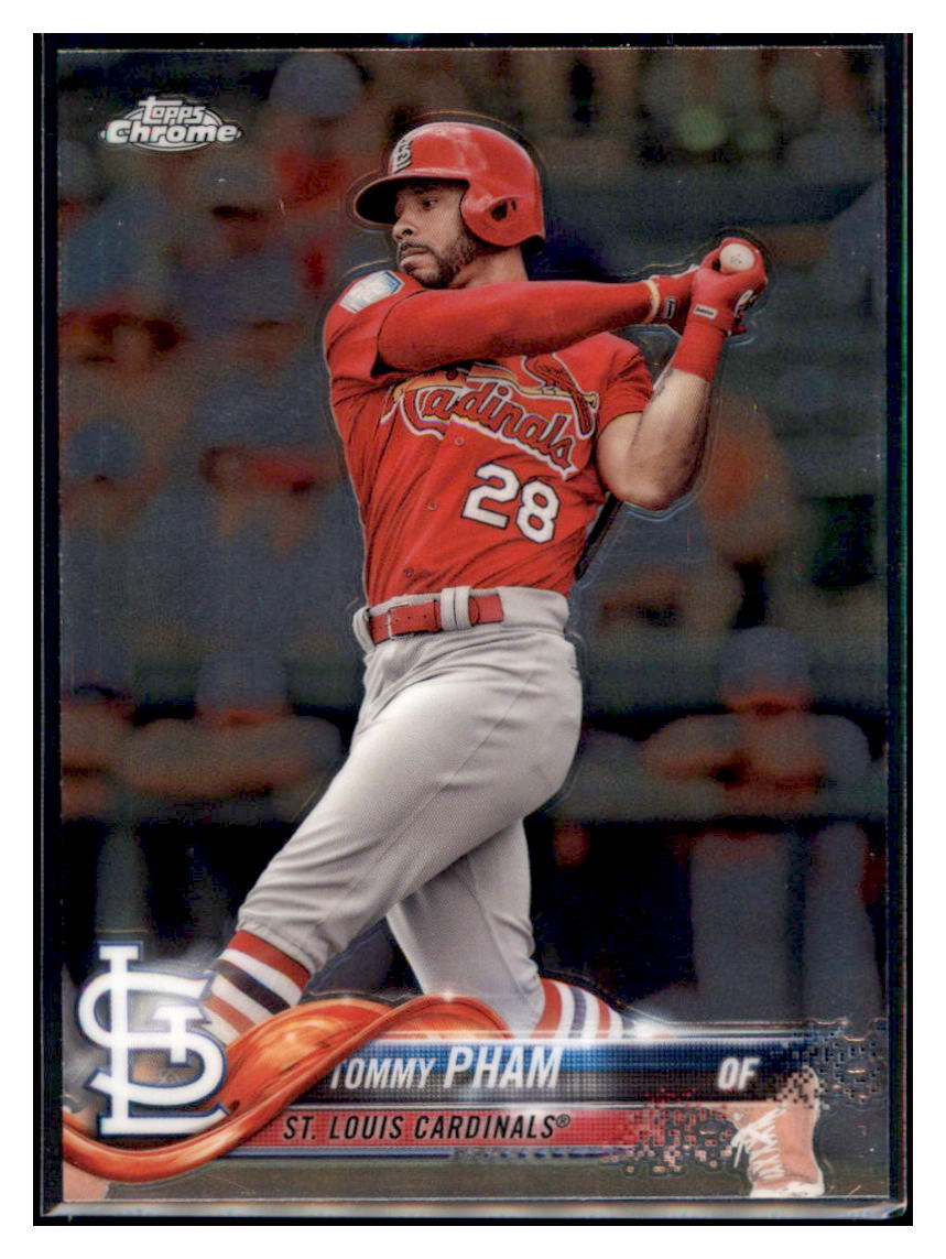 2018 Topps Chrome Tommy Pham St. Louis Cardinals #118 Baseball card M32P3 simple Xclusive Collectibles