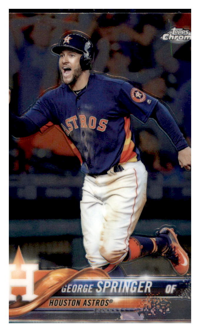 2018 Topps Chrome George Springer Houston Astros #17 Baseball card M32P3 simple Xclusive Collectibles