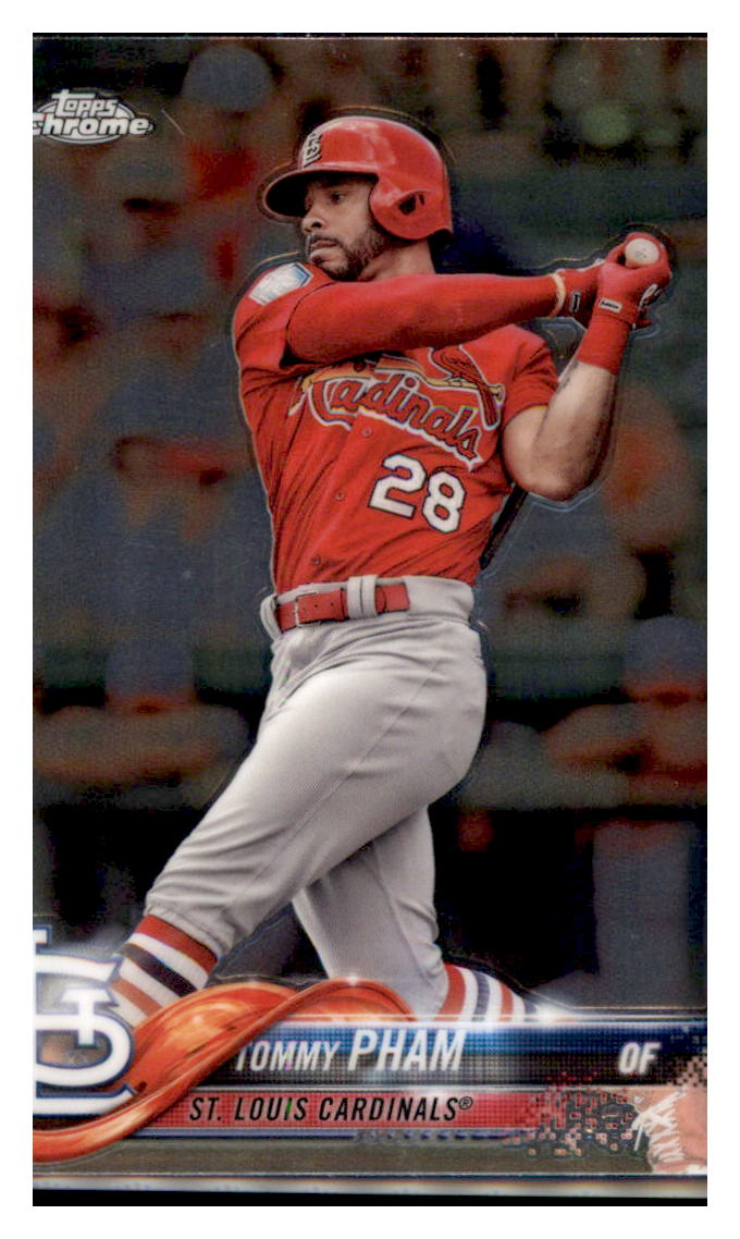 2018 Topps Chrome #118 Tommy Pham Refractor St. Louis Cardinals