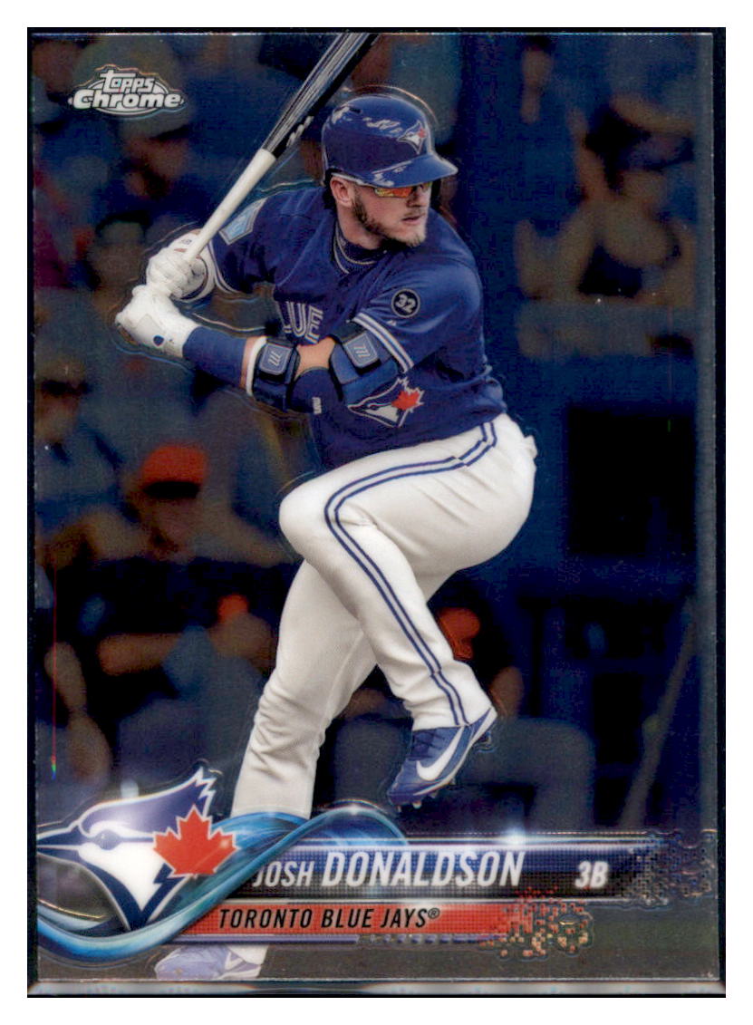 2018 Topps Chrome Josh Donaldson  Toronto Blue Jays #8 Baseball card   M32P3 simple Xclusive Collectibles   