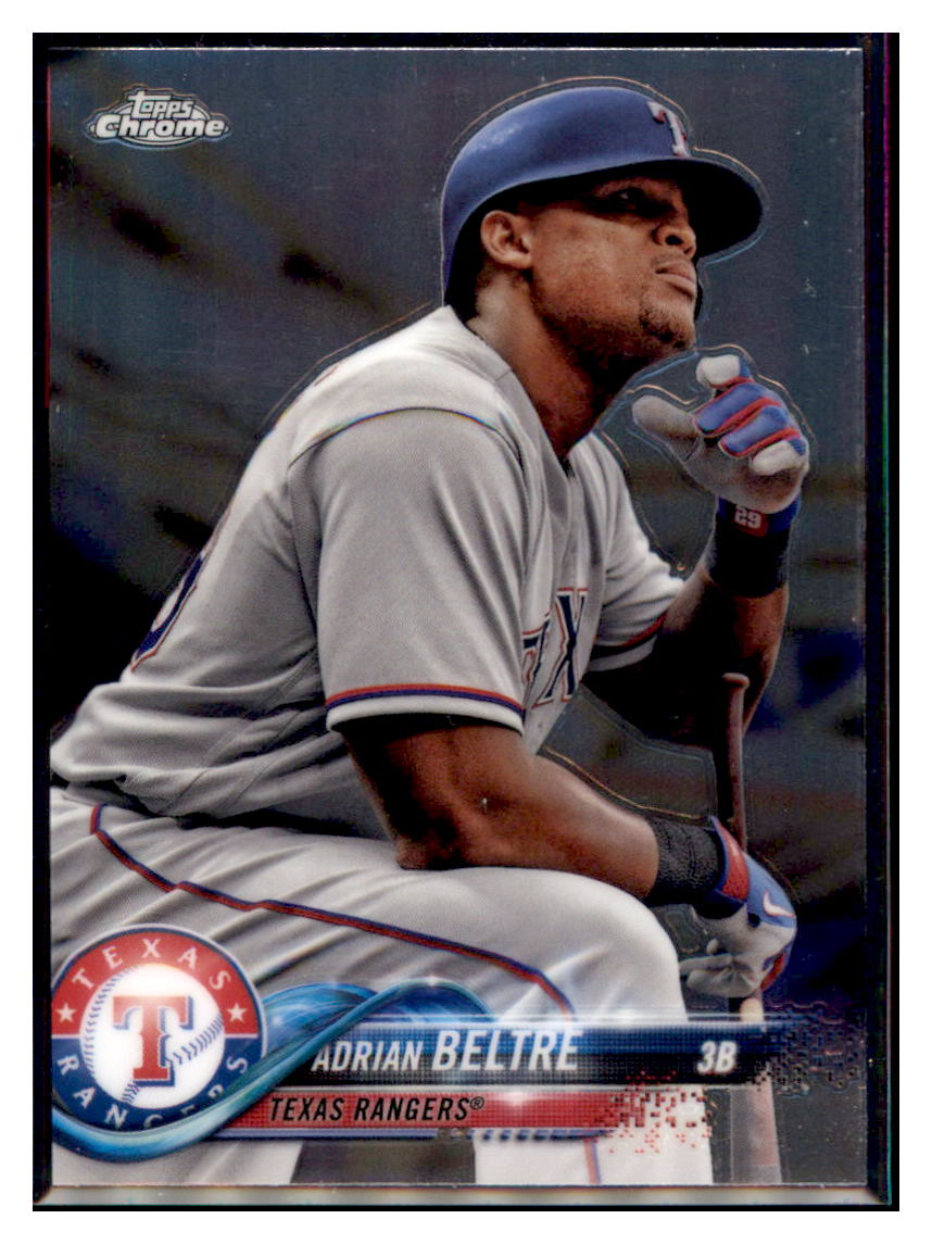 2018 Topps Chrome Adrian Beltre Texas Rangers #131 Baseball card M32P3_1a simple Xclusive Collectibles