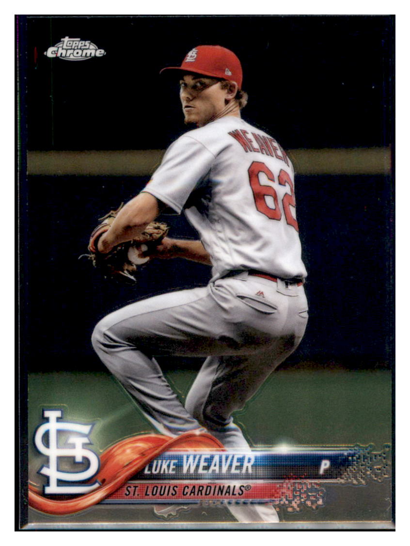 2018 Topps Chrome Luke Weaver St. Louis Cardinals #88 Baseball card M32P3_1a simple Xclusive Collectibles