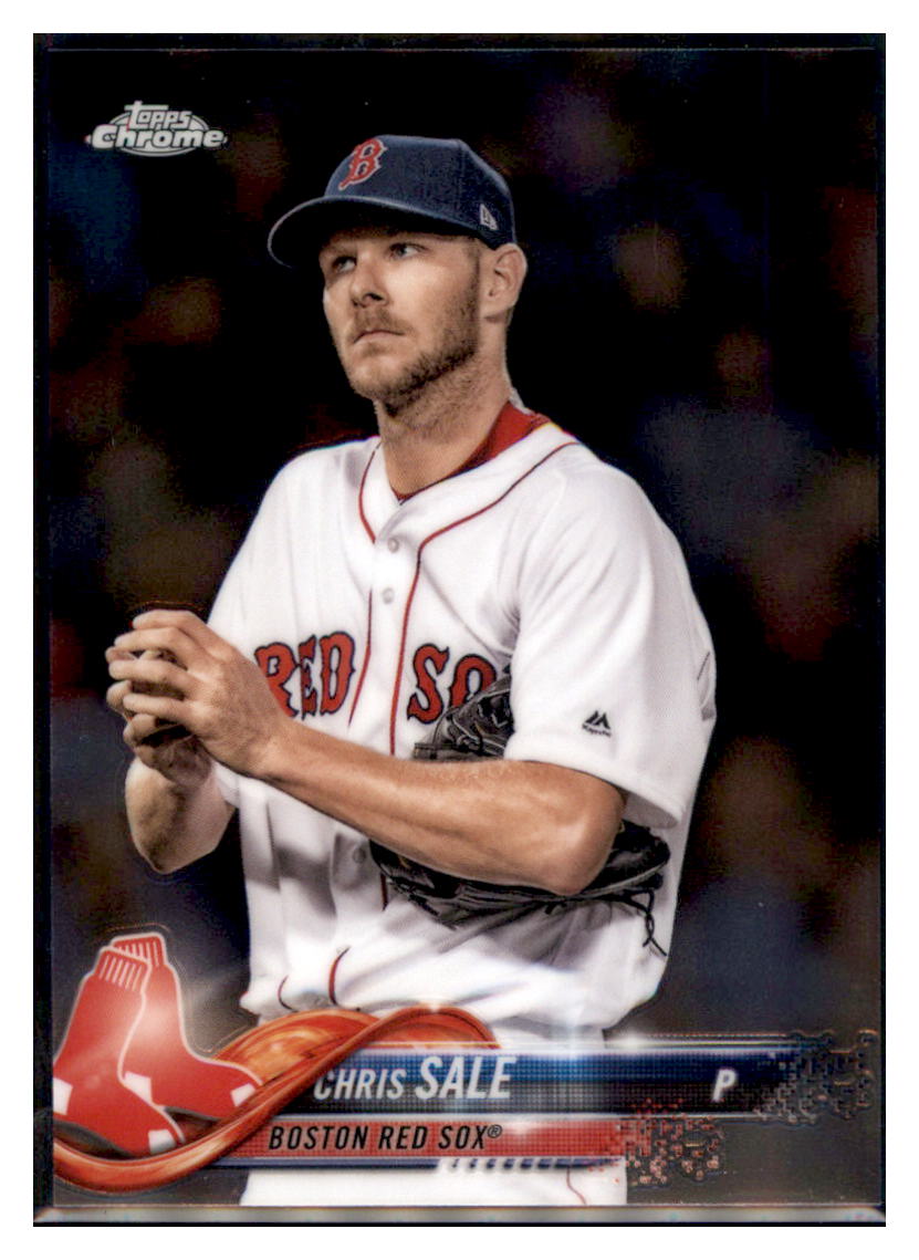 2018 Topps Chrome Chris Sale Boston Red Sox #69 Baseball card M32P3_1a simple Xclusive Collectibles