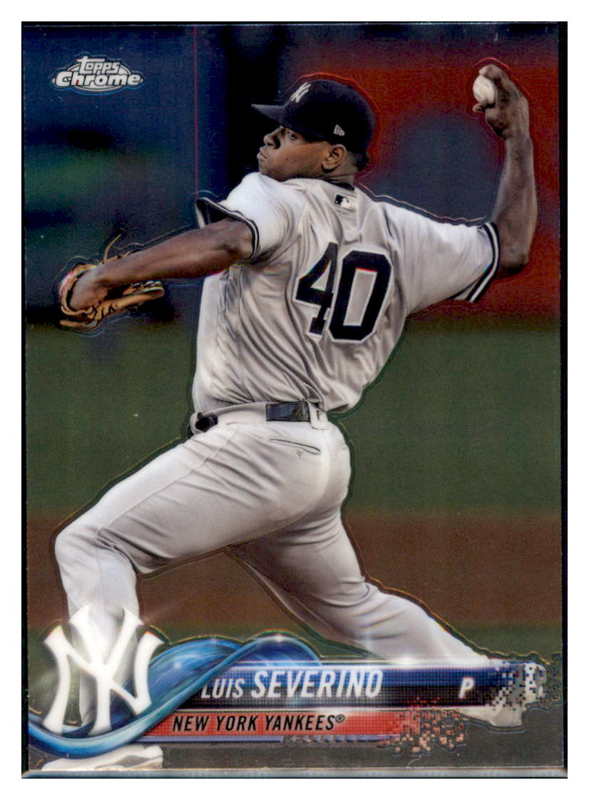 2018 Topps Chrome Luis Severino New York Yankees #65 Baseball card M32P3_1a simple Xclusive Collectibles