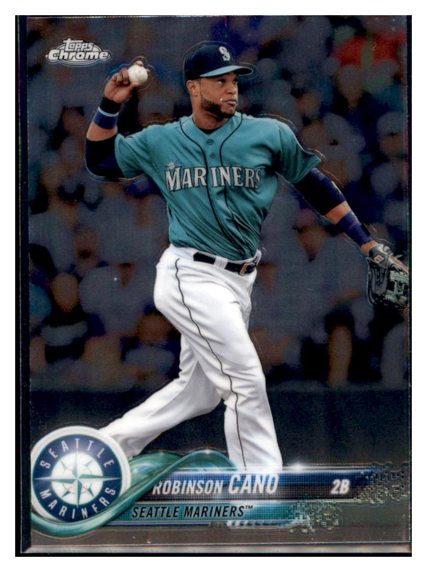 2018 Topps Chrome Robinson Cano Seattle Mariners #52 Baseball card M32P3 simple Xclusive Collectibles