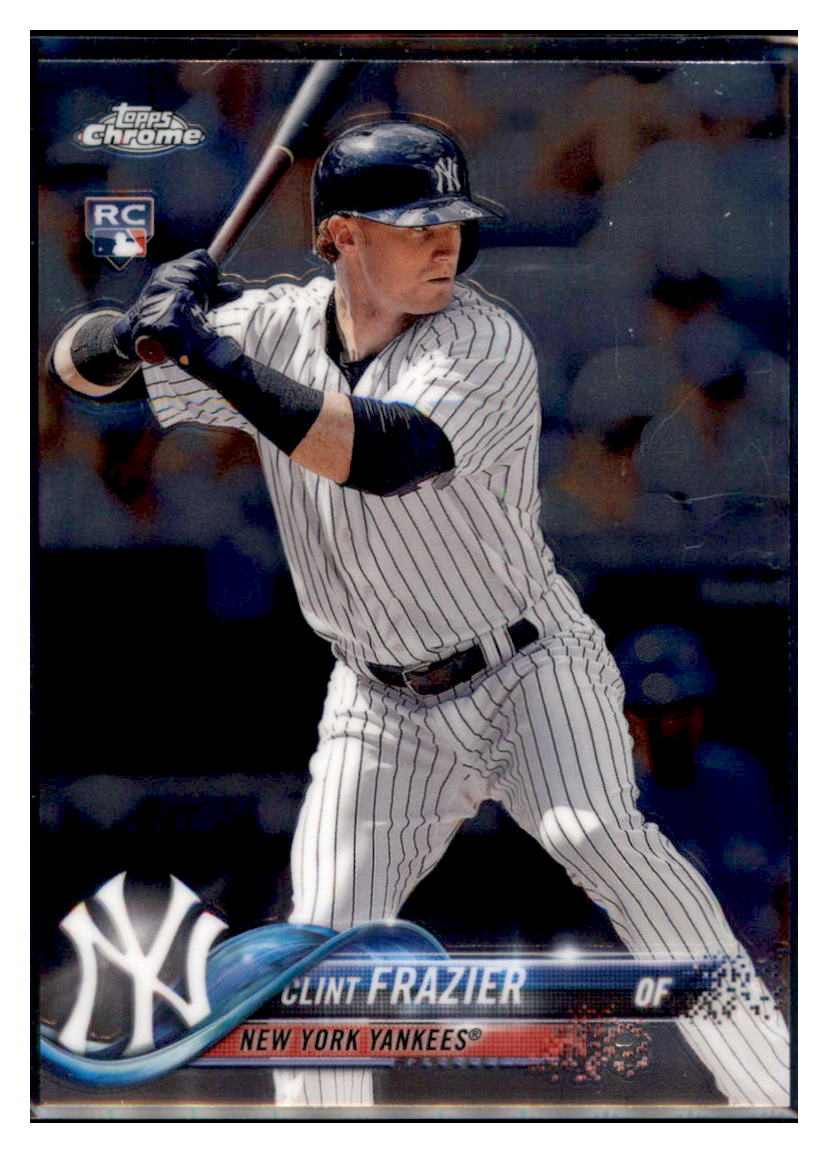 2018 Topps Chrome Clint Frazier New York Yankees #148 Baseball card M32P3 simple Xclusive Collectibles
