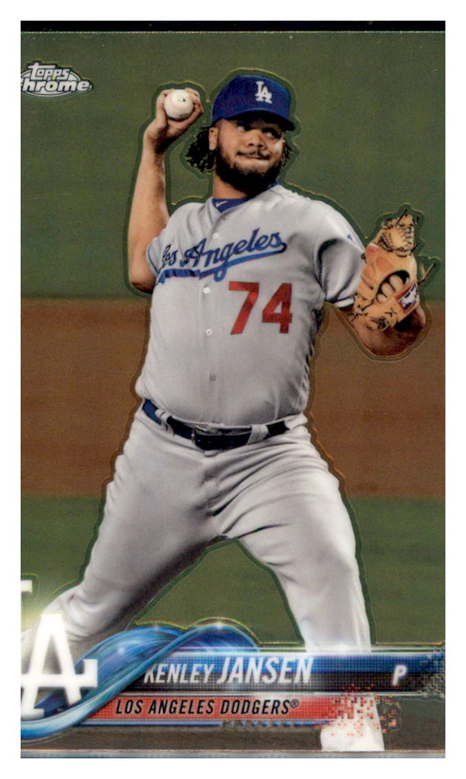 2018 Topps Chrome Kenley Jansen  Los Angeles Dodgers #91 Baseball card   M32P3 simple Xclusive Collectibles   
