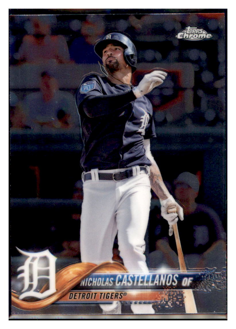 2018 Topps Chrome Nicholas
Castellanos Detroit Tigers #104
Baseball card M32P3_1b simple Xclusive Collectibles