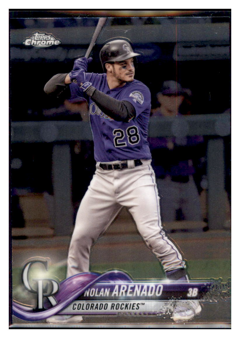 2018 Topps Chrome Nolan Arenado  Colorado Rockies #163 Baseball card   M32P3_1a simple Xclusive Collectibles   