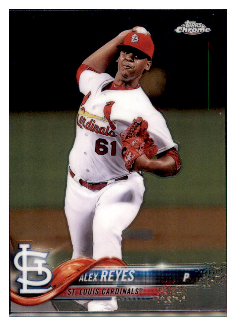 2018 Topps Chrome Alex Reyes St. Louis Cardinals #5 Baseball card M32P3_1a simple Xclusive Collectibles