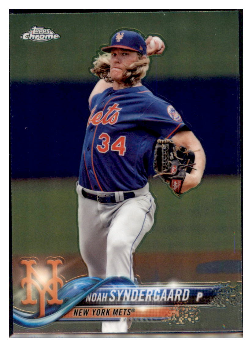 2018 Topps Chrome Noah Syndergaard  New York Mets #99 Baseball card   M32P3_1a simple Xclusive Collectibles