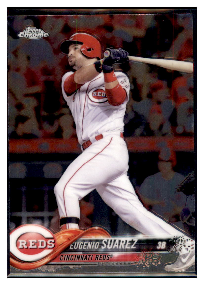 2018 Topps Chrome Eugenio Suarez Cincinnati Reds #41 Baseball card M32P3 simple Xclusive Collectibles