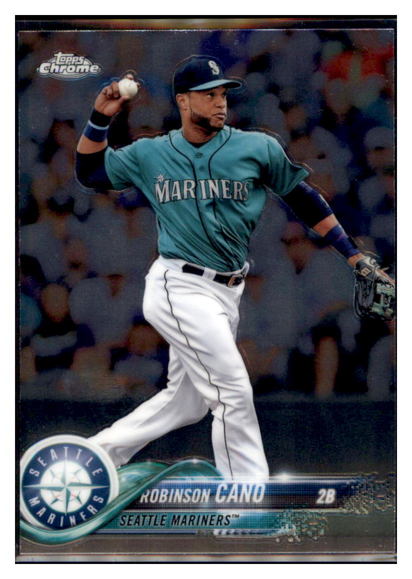 2018 Topps Chrome Robinson Cano Seattle Mariners #52 Baseball card M32P3_1b simple Xclusive Collectibles