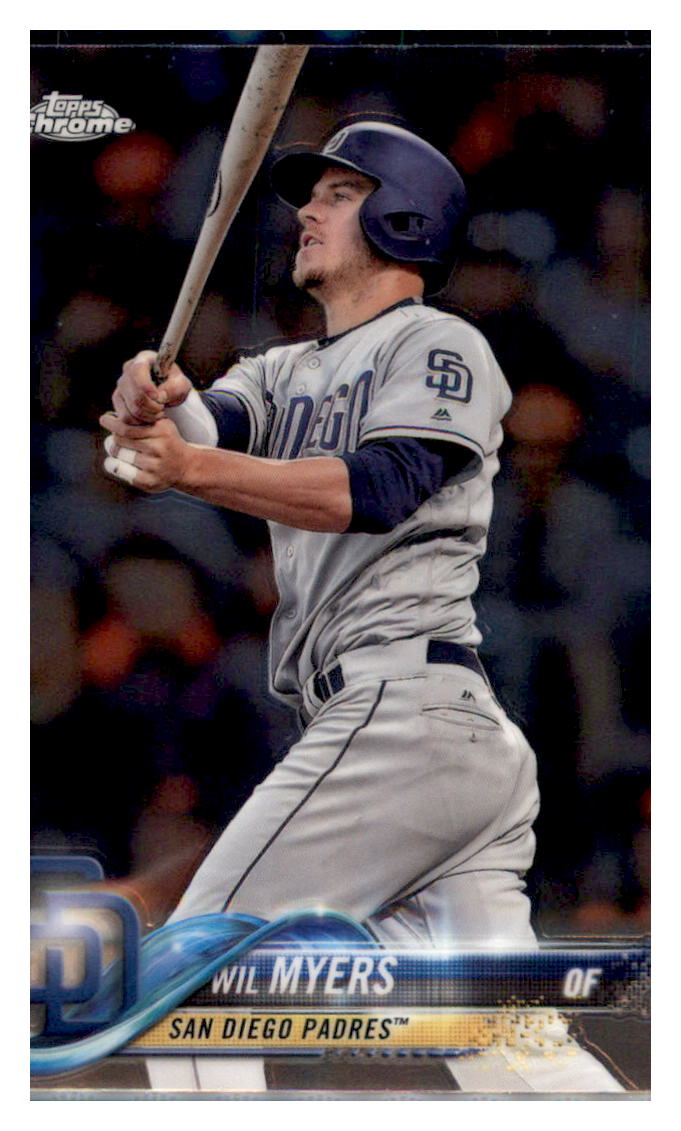 2018 Topps Chrome Wil Myers San Diego Padres #18 Baseball card M32P3_1a simple Xclusive Collectibles