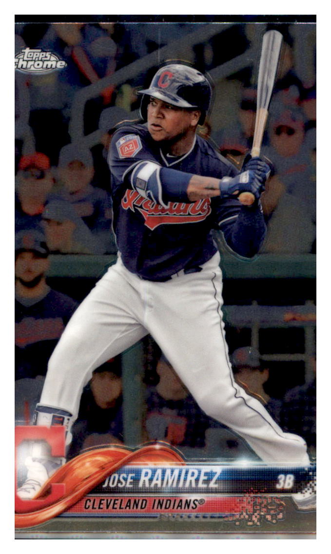 2018 Topps Chrome Jose Ramirez Cleveland Indians #189 Baseball card M32P3 simple Xclusive Collectibles