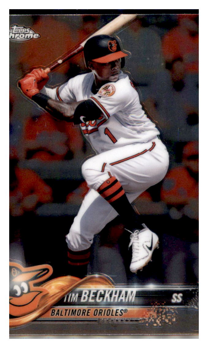 2018 Topps Chrome Tim Beckham Baltimore Orioles #3 Baseball card M32P3_1b simple Xclusive Collectibles