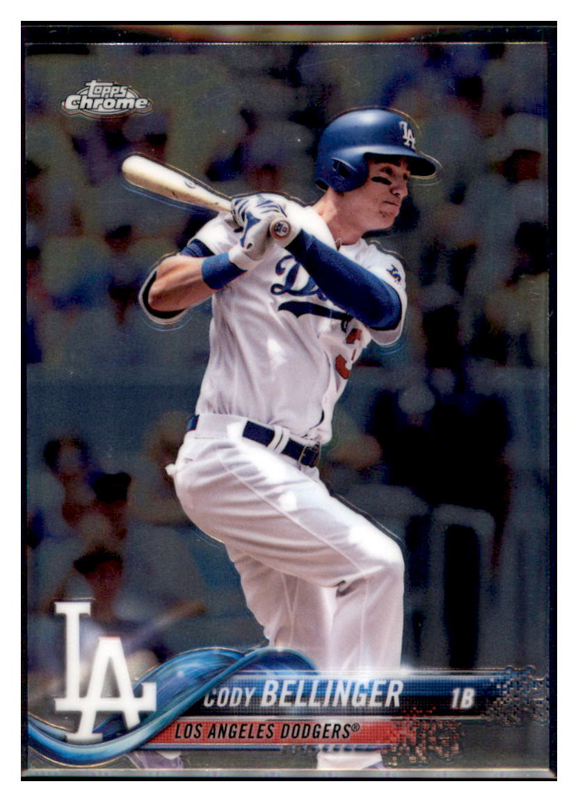 2018 Topps Chrome Cody Bellinger Los Angeles Dodgers #132 Baseball card M32P3_1a simple Xclusive Collectibles