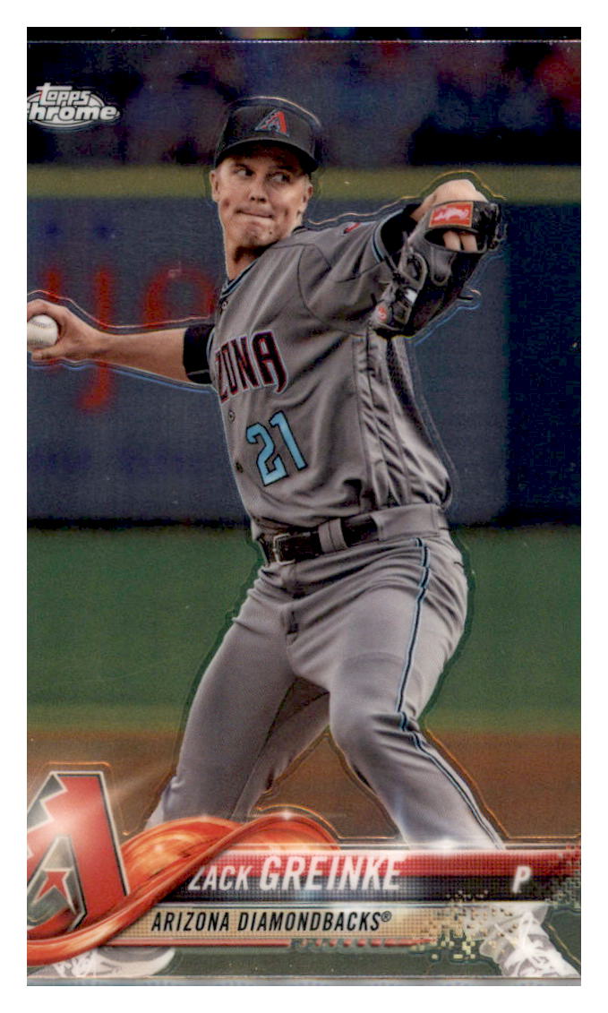 2018 Topps Chrome Zack Greinke Arizona Diamondbacks #156 Baseball
card M32P3_1a simple Xclusive Collectibles