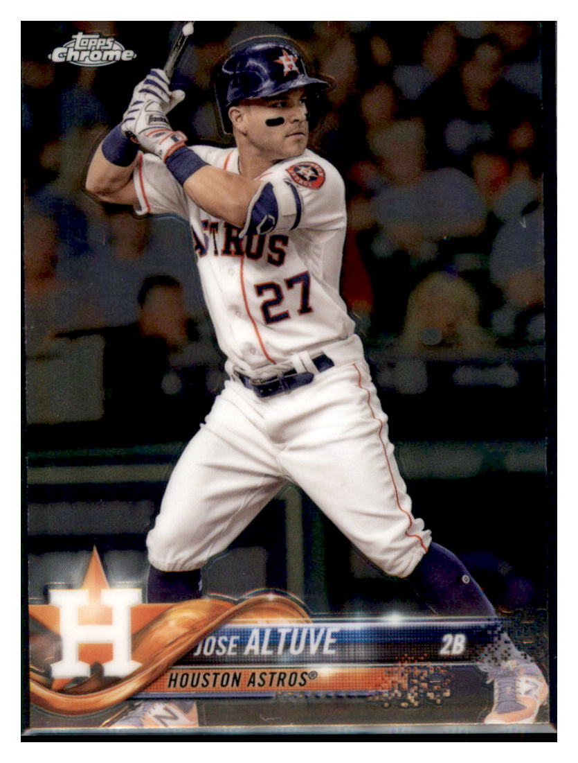 2018 Topps Chrome Jose Altuve  Houston Astros #200 Baseball card   M32P3_1a simple Xclusive Collectibles   