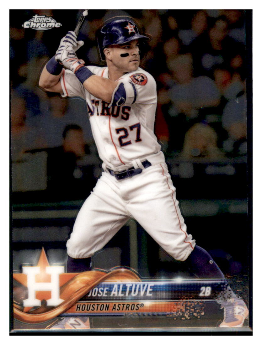 2018 Topps Chrome Jose Altuve  Houston Astros #200 Baseball card   M32P3_1a simple Xclusive Collectibles