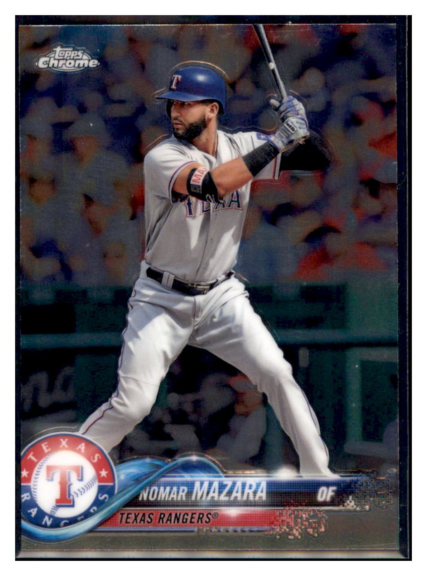 2018 Topps Chrome Nomar Mazara  Texas Rangers #178 Baseball card   M32P3_1a simple Xclusive Collectibles   