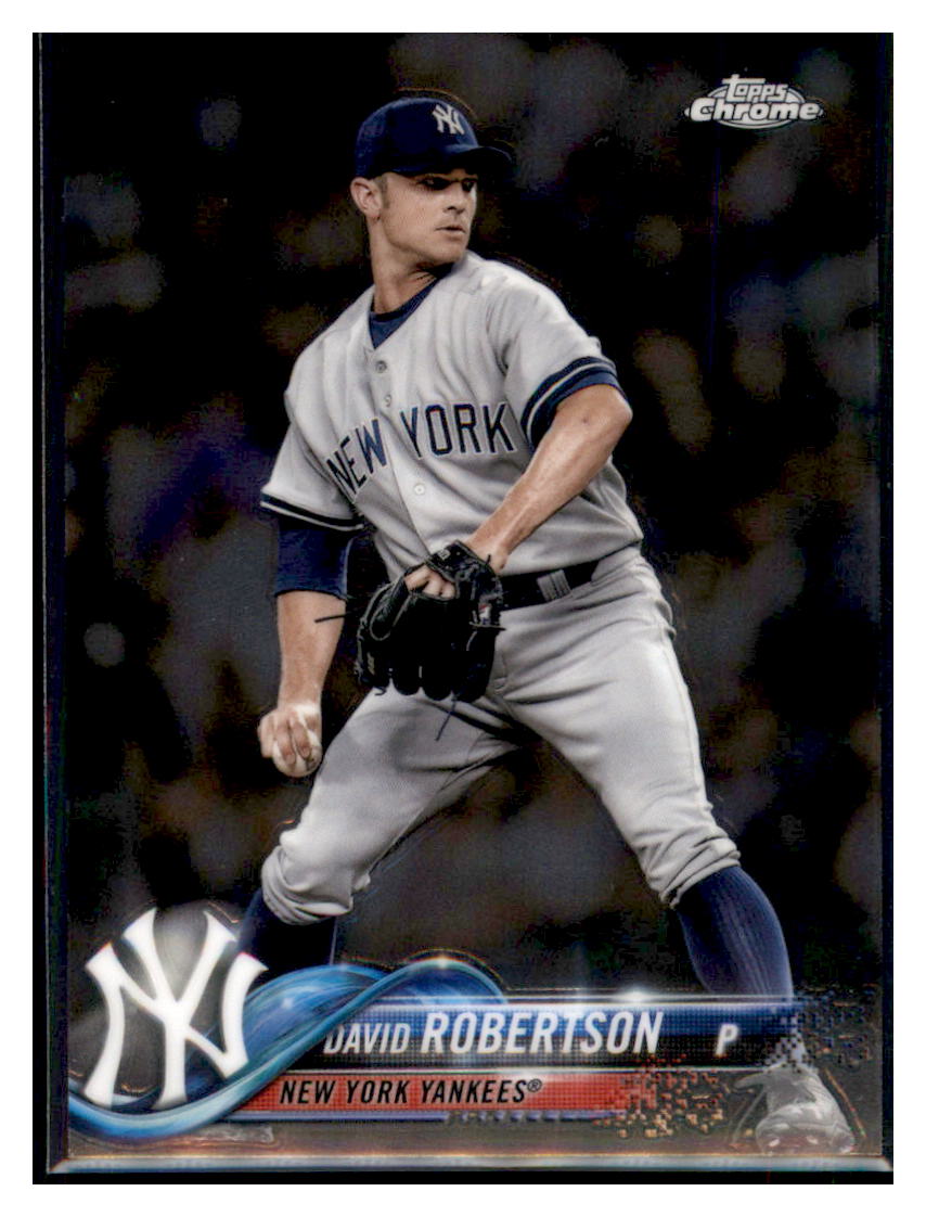 2018 Topps Chrome David Robertson  New York Yankees #112 Baseball card   M32P3_1a simple Xclusive Collectibles