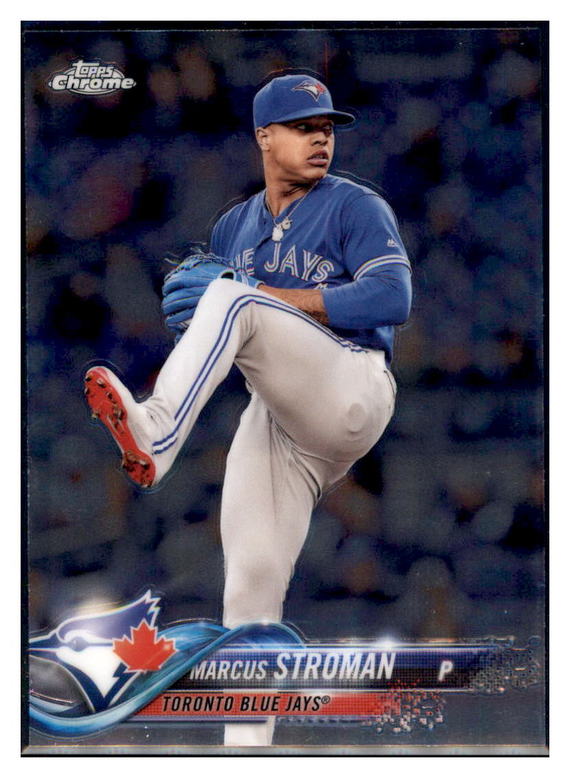 2018 Topps Chrome Marcus Stroman Toronto Blue Jays #2 Baseball card M32P3_1a simple Xclusive Collectibles